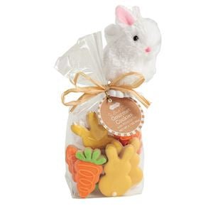 White Bunny Easter Gourmet Cookies & Toy Set by Mud Pie at Confetti Gift and Party Tuscaloosa Alabama