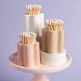 White Flower Vessel with White Matchsticks by Enlighten the Occasion at Confetti Gift and Party