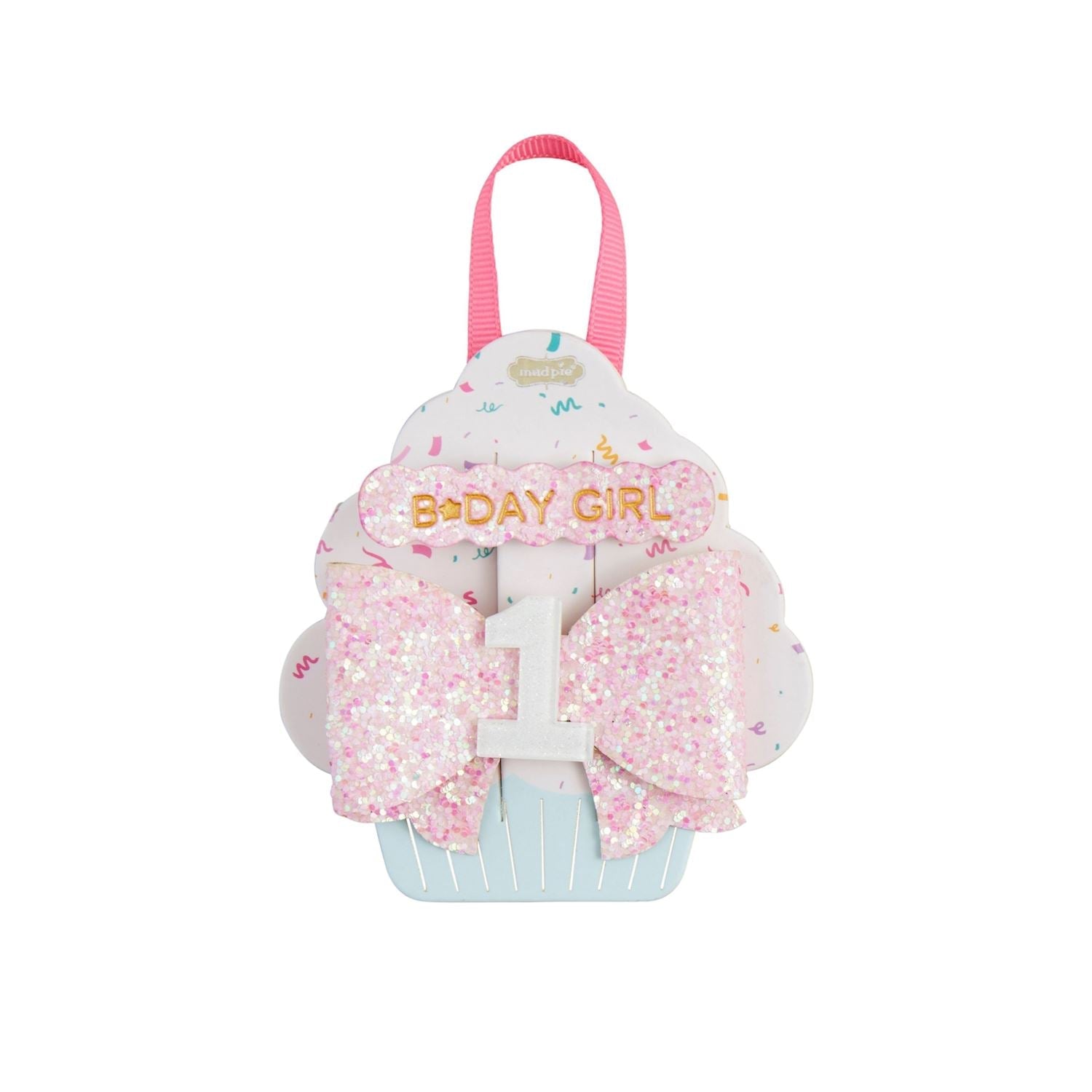 White One Birthday Hair Clips by Mud Pie at Confetti Gift and Party Tuscaloosa Alabama