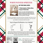 White Winter Spritzer Craft Cocktail Slush Mix by D'Marie at Confetti Gift and Party Tuscaloosa Alabama