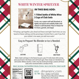 White Winter Spritzer Craft Cocktail Slush Mix by D'Marie at Confetti Gift and Party Tuscaloosa Alabama