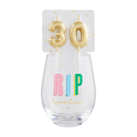 Wine Glass & Candle Set by Mud Pie at Confetti Gift and Party Tuscaloosa Alabama