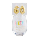 Wine Glass & Candle Set by Mud Pie at Confetti Gift and Party Tuscaloosa Alabama