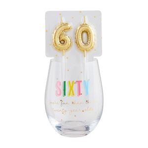 Wine Glass & Candle Set by Mud Pie at Confetti Gift and Party Tuscaloosa Alabama