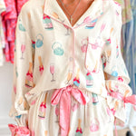 Wine Glass Two Piece Pajama Set by Aapparella at Confetti Gift and Party Tuscaloosa Alabama