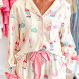Wine Glass Two Piece Pajama Set by Aapparella at Confetti Gift and Party Tuscaloosa Alabama