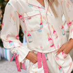 Wine Glass Two Piece Pajama Set by Aapparella at Confetti Gift and Party Tuscaloosa Alabama