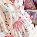 Wine Glass Two Piece Pajama Set by Aapparella at Confetti Gift and Party Tuscaloosa Alabama