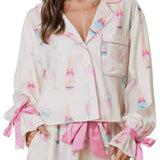 Wine Glass Two Piece Pajama Set by Aapparella at Confetti Gift and Party Tuscaloosa Alabama