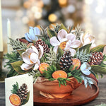 Winter Magnolia Pop Up Greeting Card by FreshCut Paper LLC at Confetti Gift and Party Tuscaloosa Alabama