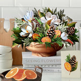 Winter Magnolia Pop Up Greeting Card by FreshCut Paper LLC at Confetti Gift and Party Tuscaloosa Alabama