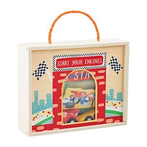 Wood Racecar Boxed Set by Mud Pie at Confetti Gift and Party Tuscaloosa Alabama