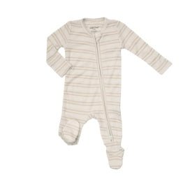 2 Way Zipper Footie - Clay Stripe by Angel Dear at Confetti Gift and Party