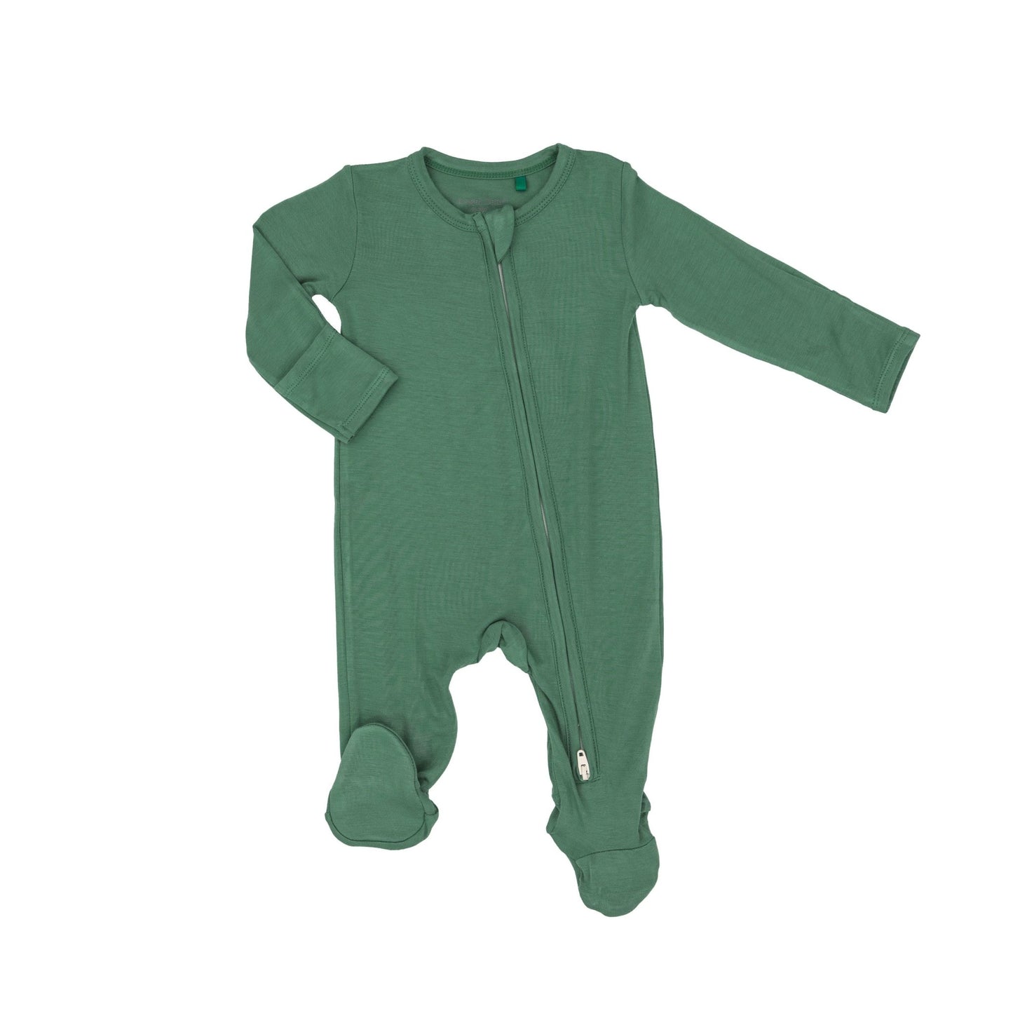 2 Way Zipper Footie-Deep Grass Green Bamboo - #confetti-gift-and-party #-Angel Dear