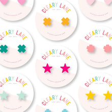  Acrylic Stud Earrings | EMERALD STAR - #confetti-gift-and-party #-Cleary Lane