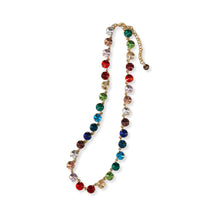  Aurora Medium Round Stone Prism Necklace - Rainbow - Confetti Interiors-Ink + Alloy
