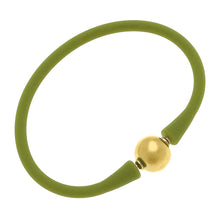  Bali 24K Gold Plated Ball Bead Silicone Bracelet Peridot - #confetti-gift-and-party #-CANVAS Style