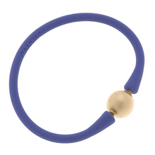  Bali 24K Gold Plated Ball Bead Silicone Bracelet Periwinkle - #confetti-gift-and-party #-CANVAS Style