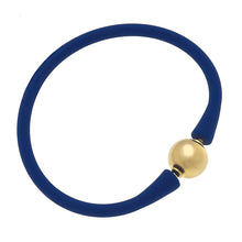  Bali 24K Gold Plated Ball Bead Silicone Bracelet Royal Blue - #confetti-gift-and-party #-CANVAS Style