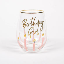  Birthday Girl Stemless Wine Glass - Confetti Interiors-8 Oak Lane