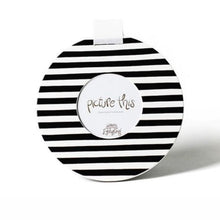  Black Medium Stripe Mini 8.5 Round Frame by Happy Everything at Confetti Gift and Party