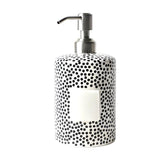 Black Small Dot Mini Cylinder Soap Pump by Happy Everything at Confetti Gift and Party