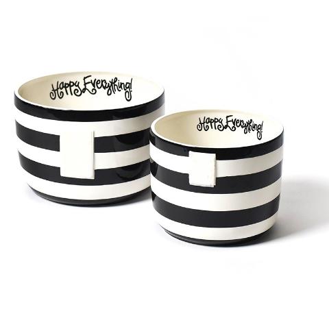 Black Stripe Happy Everything Big Bowl - #confetti-gift-and-party #-Happy Everything