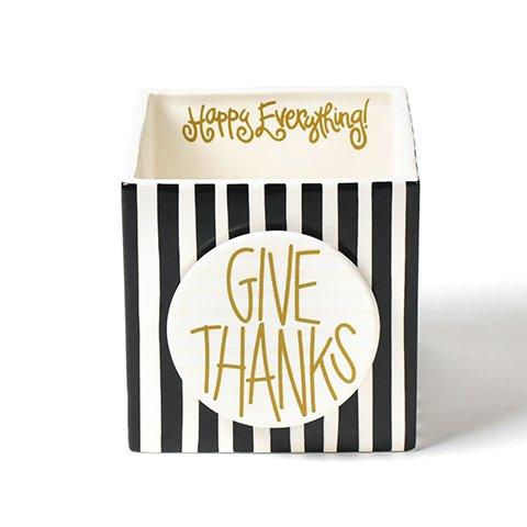 Black Stripe Medium Mini Nesting Cube by Happy Everything at Confetti Gift and Party