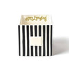 Black Stripe Medium Mini Nesting Cube by Happy Everything at Confetti Gift and Party