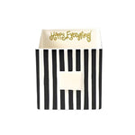 Black Stripe Medium Mini Nesting Cube by Happy Everything at Confetti Gift and Party