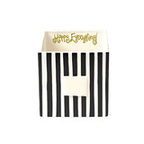 Black Stripe Medium Mini Nesting Cube by Happy Everything at Confetti Gift and Party