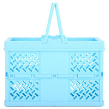  Blue Foldable Crate - Confetti Interiors-Iscream