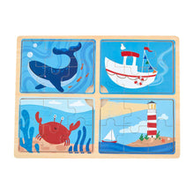  Blue Sea Nautical 4 In 1 Puzzle - #confetti-gift-and-party #-Mud Pie