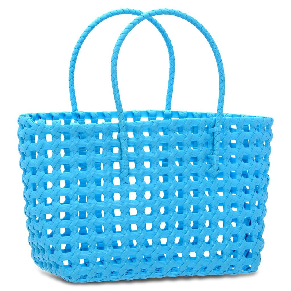 Blue Woven Tote - Large by Iscream at Confetti Gift and Party