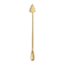  Brass Cocktail Spoon, Christmas Tree Handle - #confetti-gift-and-party #-Creative Co Op