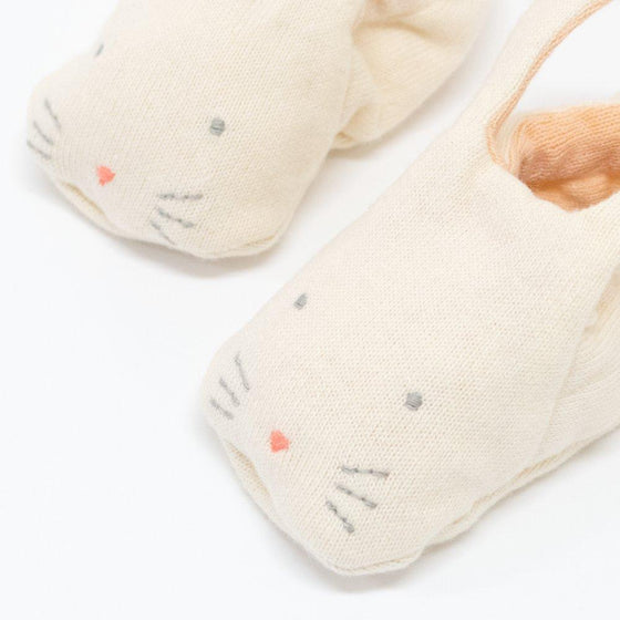 Bunny Baby Booties- peach - #confetti-gift-and-party #-Meri Meri