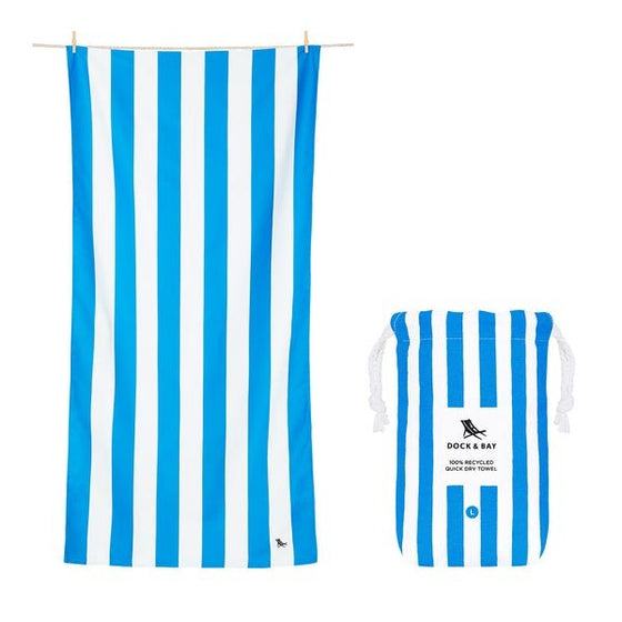 Cabana Bondi Blue Beach Towel - #confetti-gift-and-party #-Dock & Bay