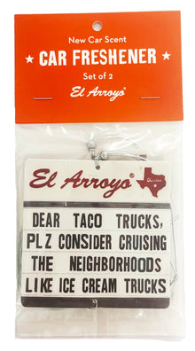  Car Air Freshener - Dear Taco Trucks - #confetti-gift-and-party #-El Arroyo