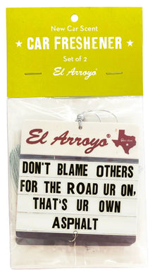  Car Air Freshener - Ur Own Asphalt - #confetti-gift-and-party #-El Arroyo