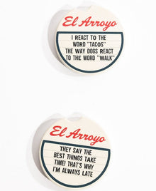  Car Coaster Set - Always Late by El Arroyo at Confetti Gift and Party