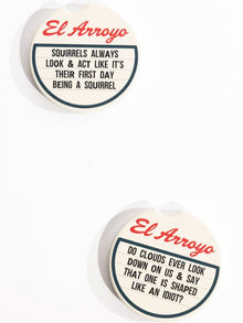  Car Coaster Set - Being A Squirrel by El Arroyo at Confetti Gift and Party