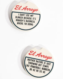  Car Coaster Set - Mother Nature by El Arroyo at Confetti Gift and Party
