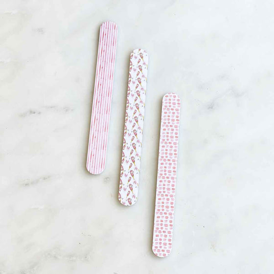 Champagne Dreams nail files - #confetti-gift-and-party #-Royal Standard
