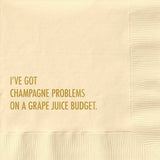 Champagne Problems Cocktail Napkin Pretty Alright GoodsConfetti Interiors