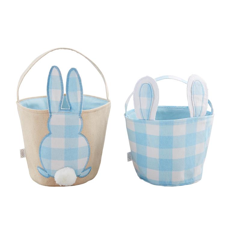 Checked Bunny Basket - #confetti-gift-and-party #-Mud Pie