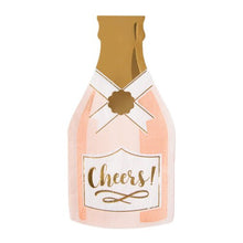  Cheers Champagne Bottle Shaped Napkins - Confetti Interiors-Slant