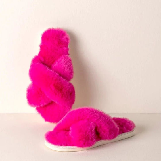 Christina Slippers, Magenta - #confetti-gift-and-party #-Shiraleah
