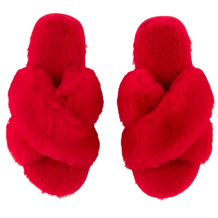 Christina Slippers, Red - #confetti-gift-and-party #-Shiraleah