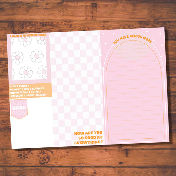 Complimentary Notepad (sweet, friendship, gift) - #confetti-gift-and-party #-FUN CLUB
