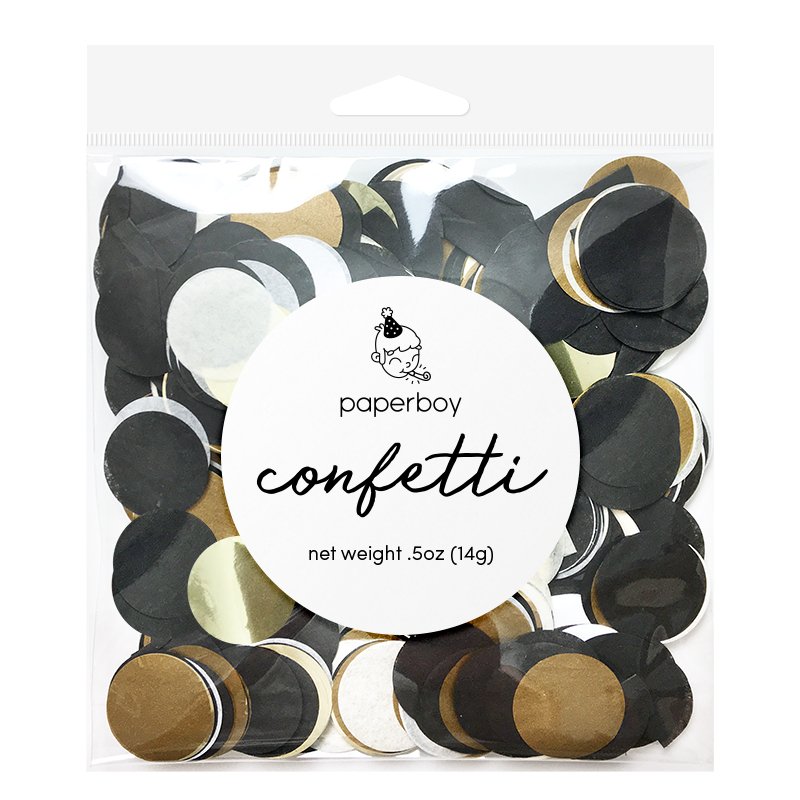 Confetti - Black, White & Gold by Paperboy at Confetti Gift and Party